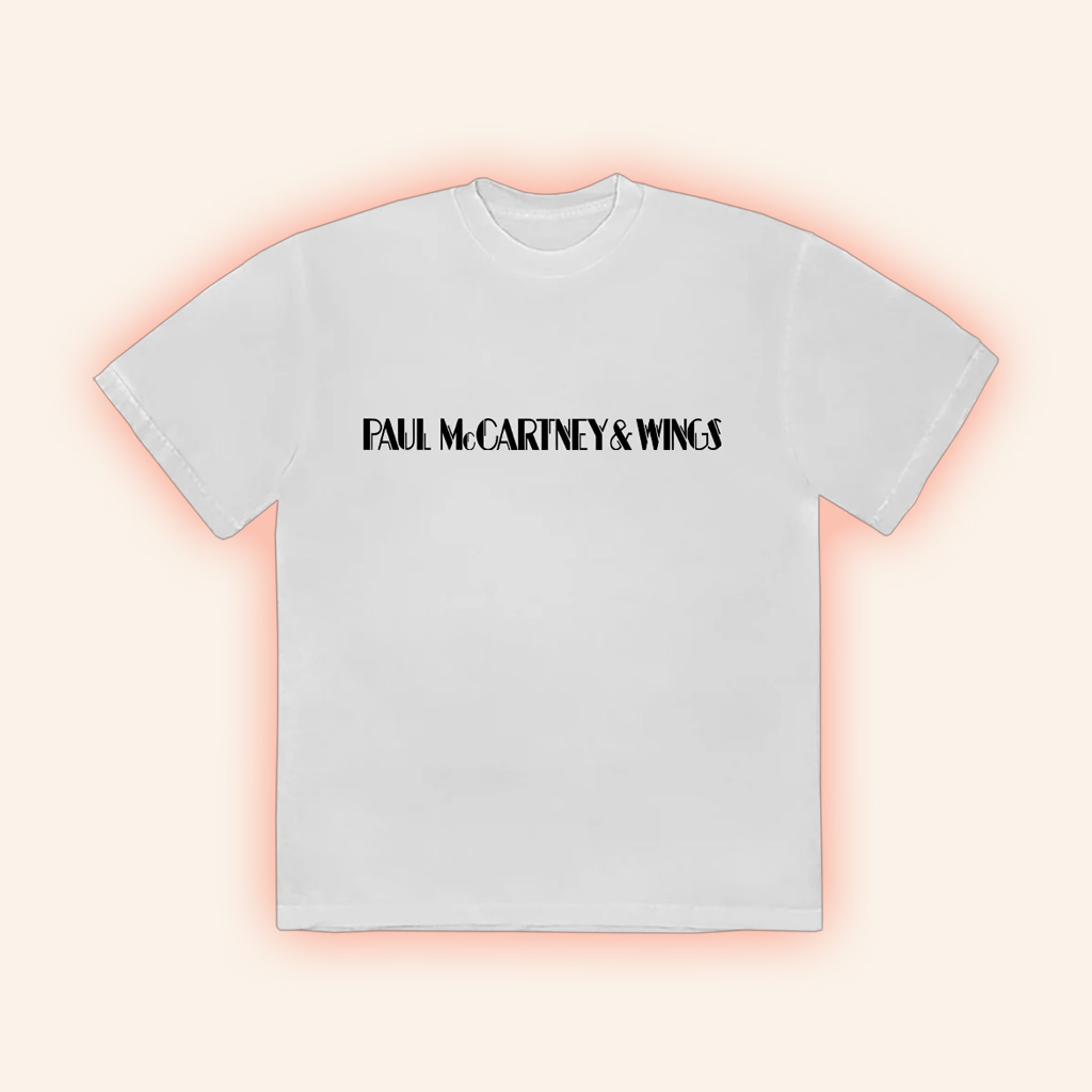 Paul Mccartney Merch Paul Mccartney And Wings Text Logo Shirt Gift Ideas For Her