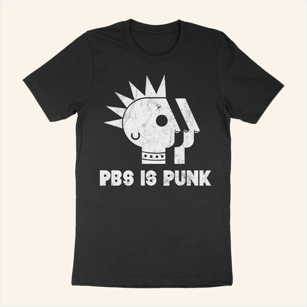 PBS Is Punk Distressed T-Shirt PBS Merch Best Birthday Gifts For Dudes Gifts For Friends