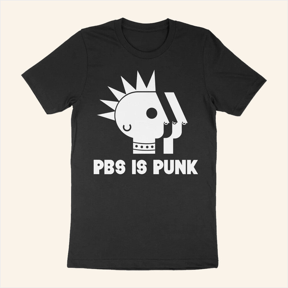 PBS is Punk T-Shirt PBS Merch Black Present For Husband Birthday Gifts For Best Friend