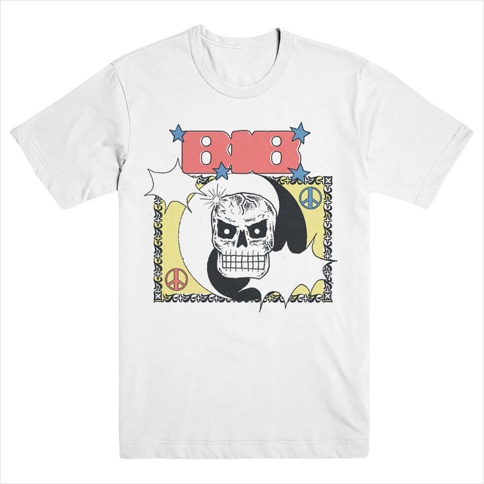 Peace And Skull Shirt Bib Merch Bib Shirt Dad Gifts For Father'S Day 2025 Birthday Gift Ideas