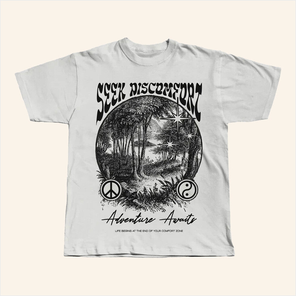 Peace And Soul T-Shirt Seek Discomfort Merch Birthday Gift Ideas Christmas Presents