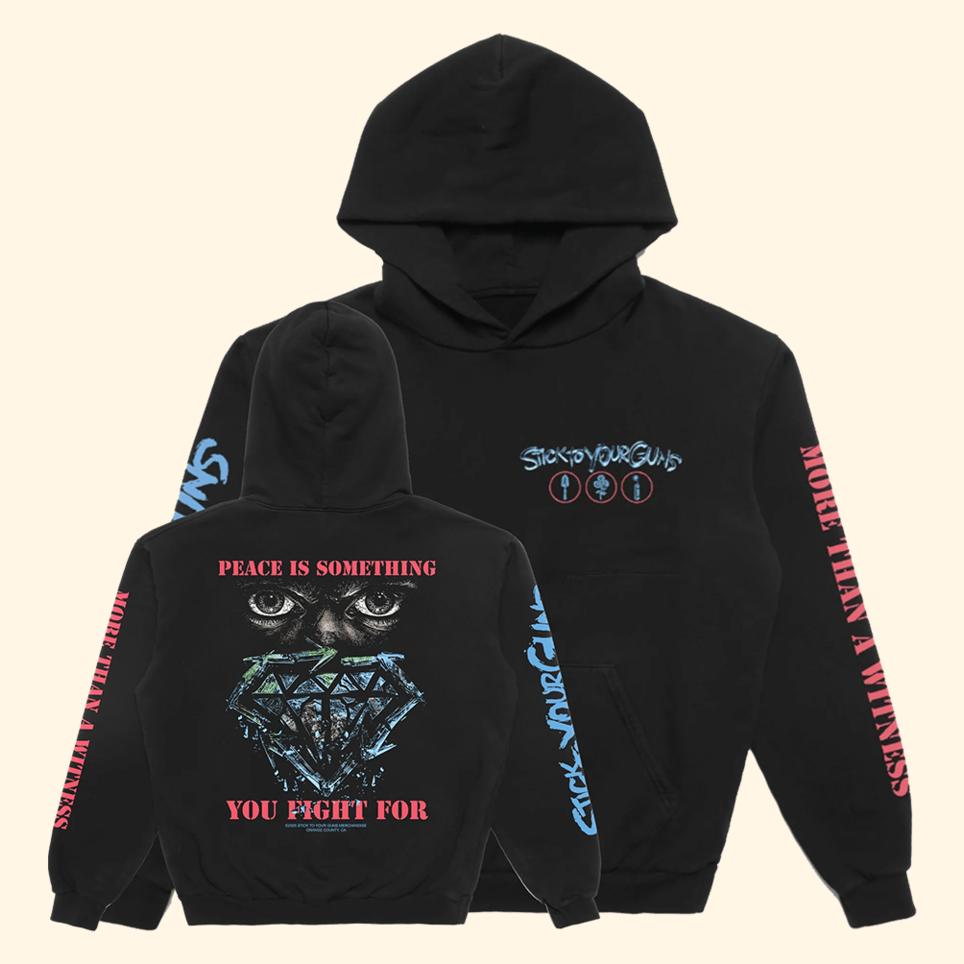 Peace Is Something You Fight For Hoodie STYG Merch Statement Gifts For Dad Gifts For Besties