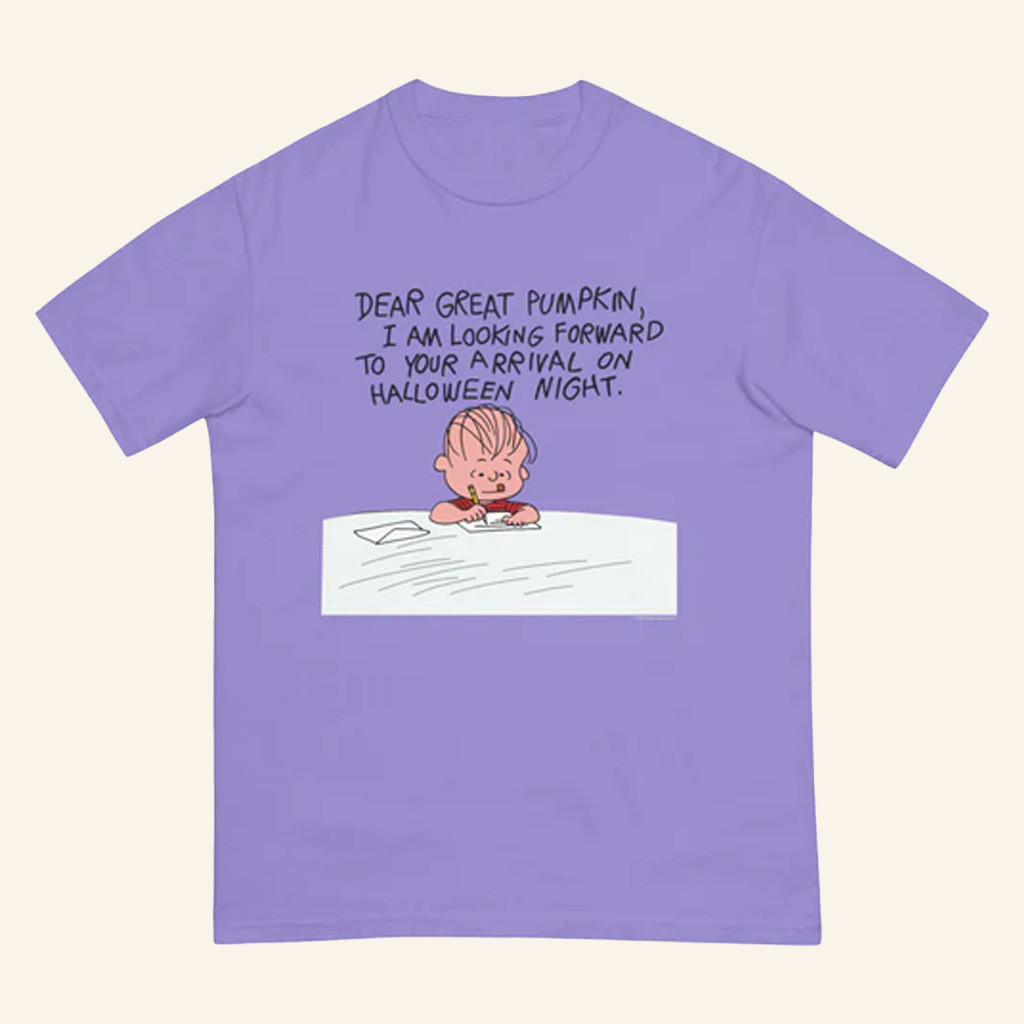 Peanuts Merch It's The Great Pumpkin Charlie Brown Dear Great Pumpkin T-Shirt Friends Gifts