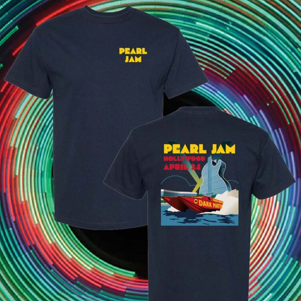 Pearl Jam Hollywood Florida Event Tee At Hard Rock Live On April 24 2025 T-Shirt Fan Merch