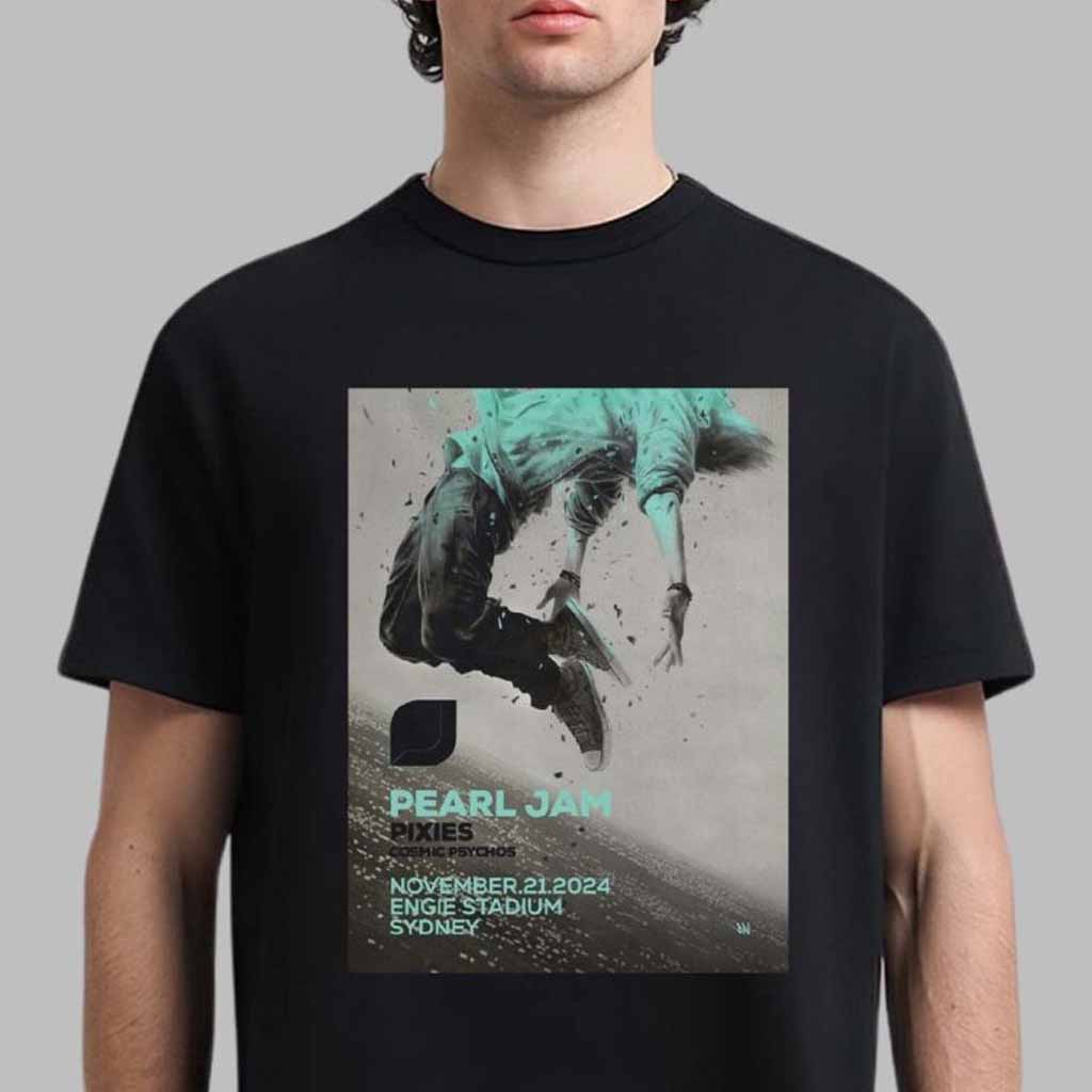 Pearl Jam Merch Pearl Jam And Pixies Event Poster 2024 Shirt Gift For Rock Band Lovers