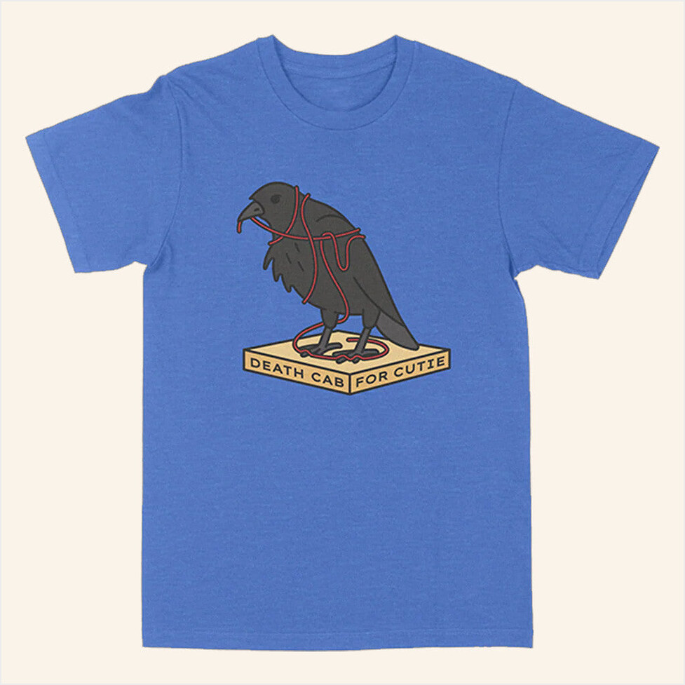 Pedestal Crow Blue T-Shirt Death Cab For Cutie Merch Best Gifts For Husband Birthday Gift Ideas