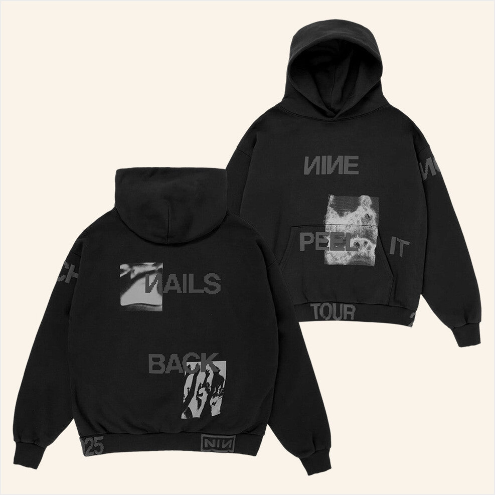 Peel It Back Tonal Hoodie NIN Peel It Back Tour Merch Nine Inch Nails Merch Fans Birthday Gifts