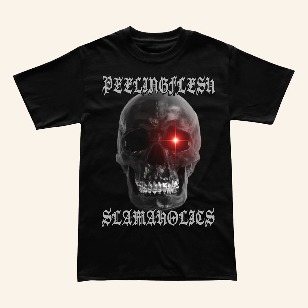 Peeling Flesh Merch Black Peeling Flesh Slamaholics Shirt Presents For Music Lovers