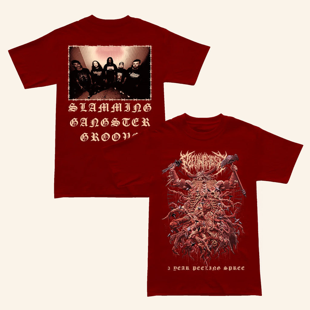 Peeling Flesh Merch Peeling Flesh 3 Year Peeling Spree Shirt Gifts For Music Lovers