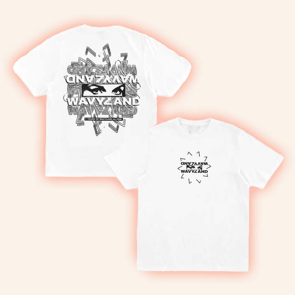 Perks And Mini Merch Pam X Wavyland 7 Year Anniversary Shirt White Gifts For Him