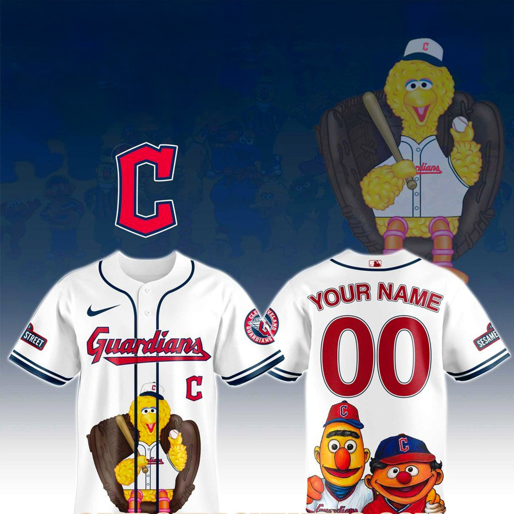 Personalize Cleveland Guardians X Seasame Jersey