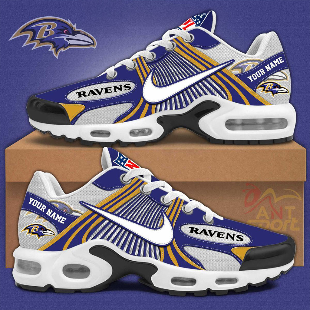 Personalized Baltimore Ravens New Season 2025 Air Max Shoes Baltimore Ravens Merch