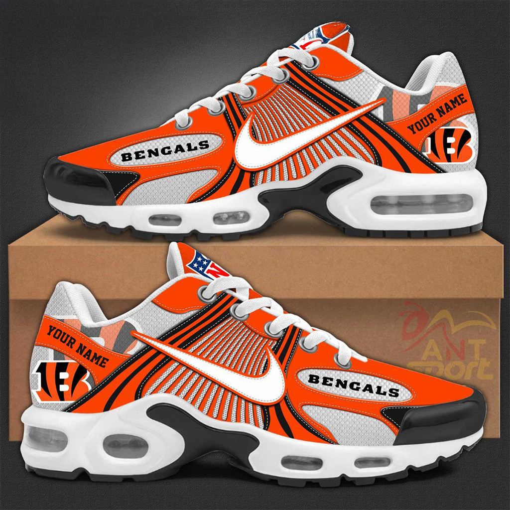 Personalized Cincinnati Bengals New Season 2025 Air Max Shoes Cincinnati Bengals Merch Him Gifts