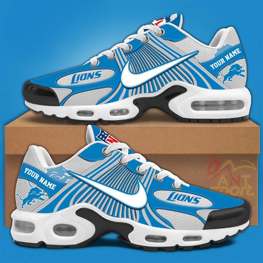 Personalized Detroit Lions New Season 2025 Air Max Shoes Detroit Lions Merch Husband Gifts