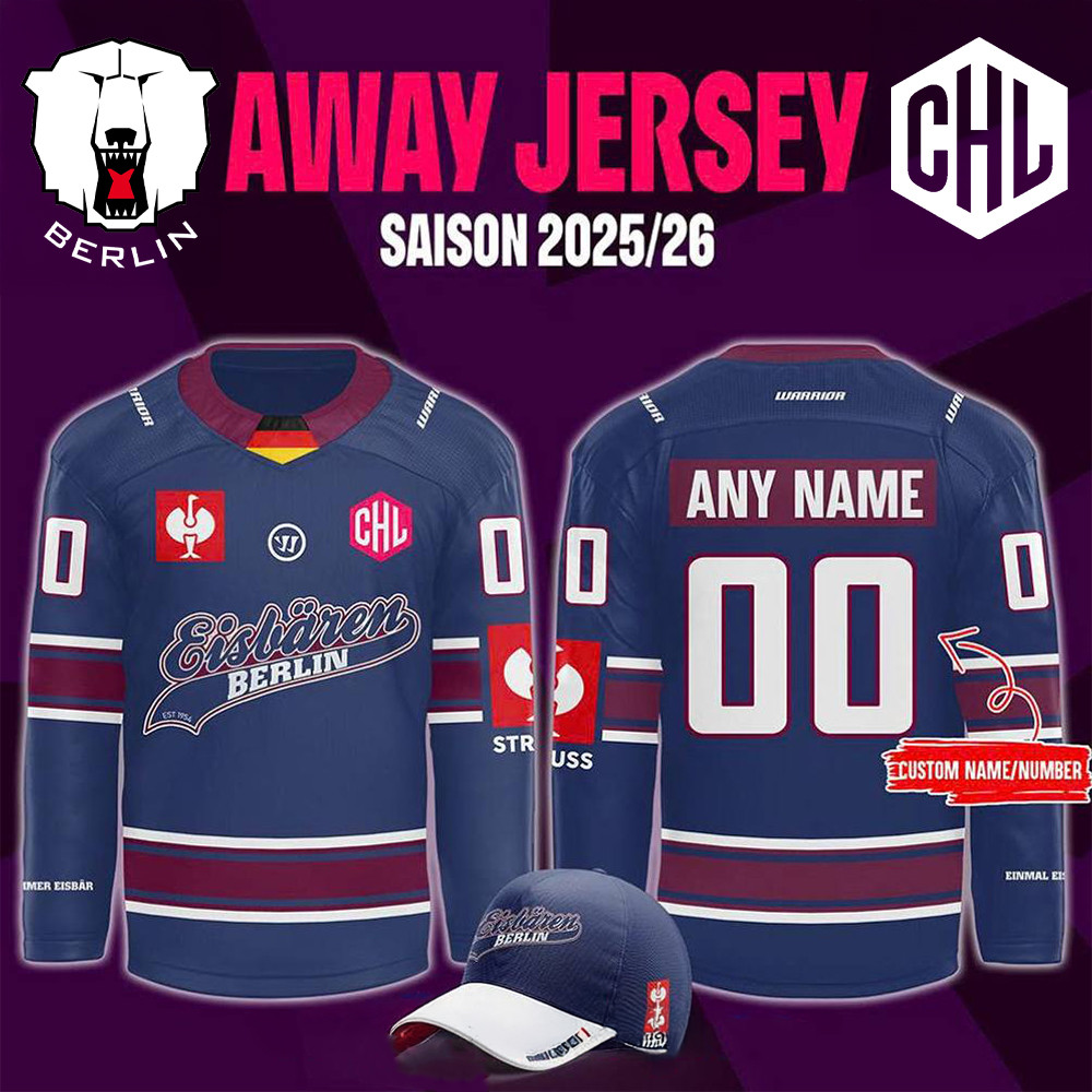 Personalized Eisbaren Berlin New Season 2526 Hockey Jersey Fan Merch Husband Gifts