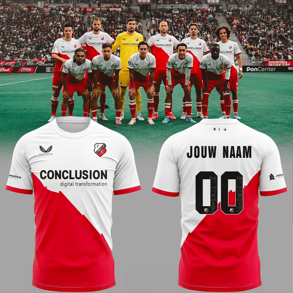 Personalized FC Utrecht Thuisshirt 2526 Shirt Fan Merch Gift Ideas For Husband
