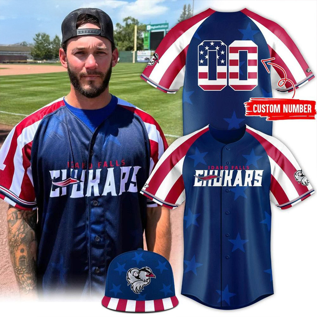 Personalized Idaho Falls Chukars 2025 Independence Day Baseball Jersey Gifts For Baseball Fans