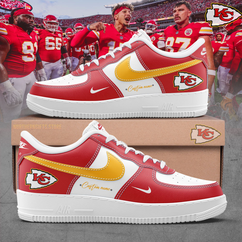 Personalized Kansas City Chiefs Air Force 1 Shoes Best Gifts For Football Fans