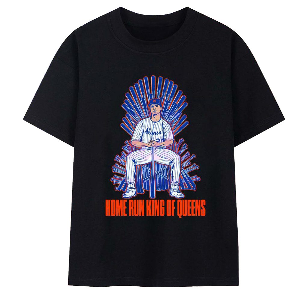 Pete Alonso Home Run King Of Queens T-Shirt Pete Alonso Merch Baseball Lover Gift Ideas