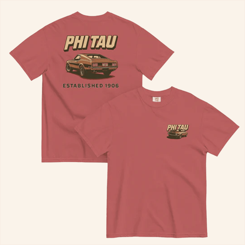 Phi Tau Vintage Cars T-Shirt The Phi Tau Merch Birthday Gifts For Husband Gifts For Besties