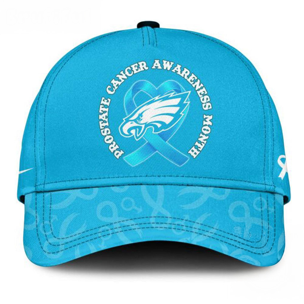 Philadelphia Eagles 2025 NFL Prostate Cancer Awareness Hat Eagles Merch Football Fan Gift Ideas