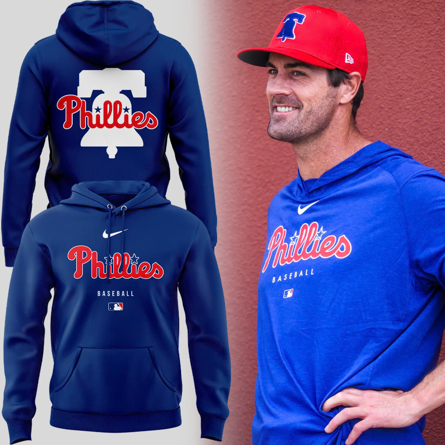 Philadelphia Phillies 2025 Blue Hoodie Best Gifts For Baseball Lovers