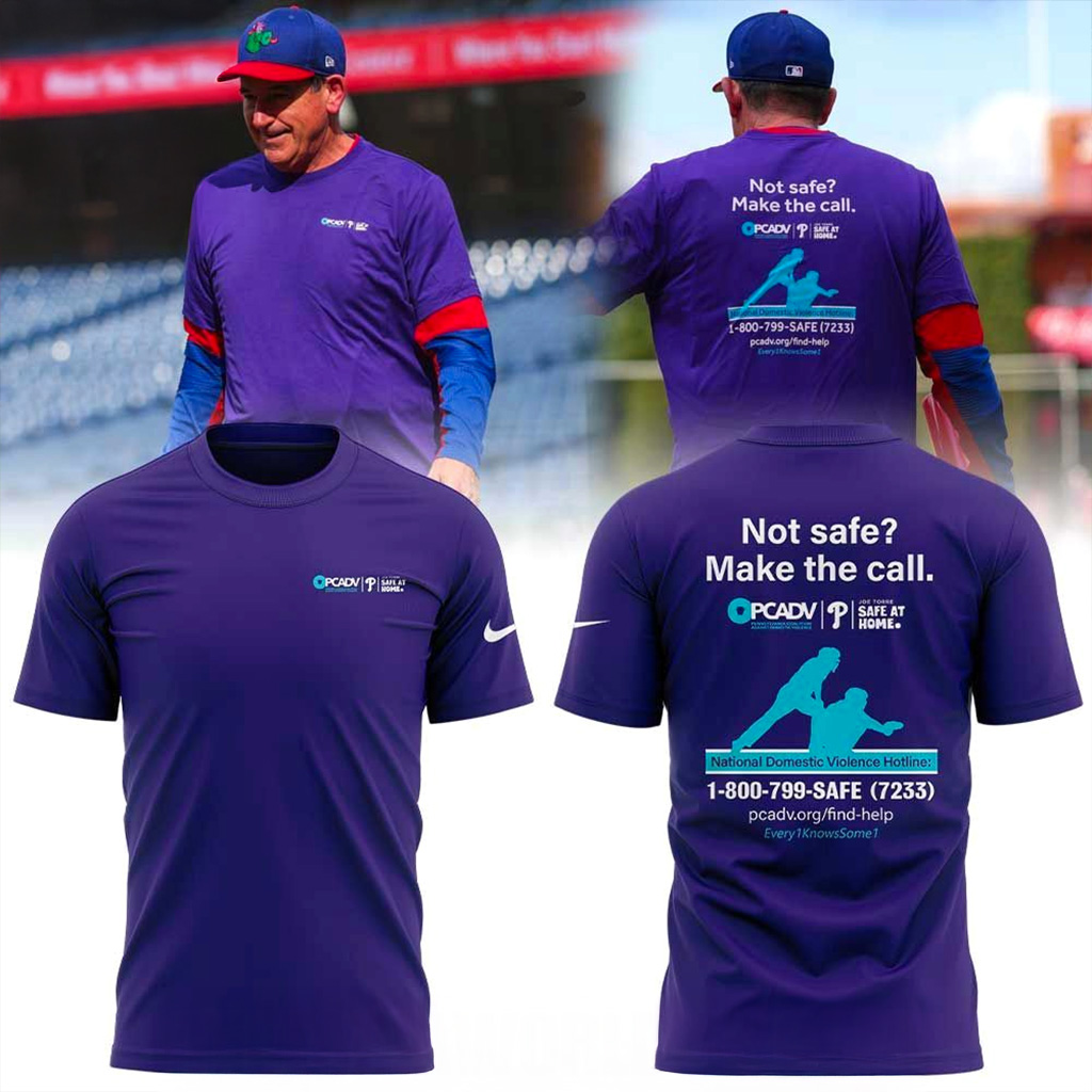 Philadelphia Phillies Annual Domestic Violence Awareness Day T-Shirt Fan Merch Gift For Him