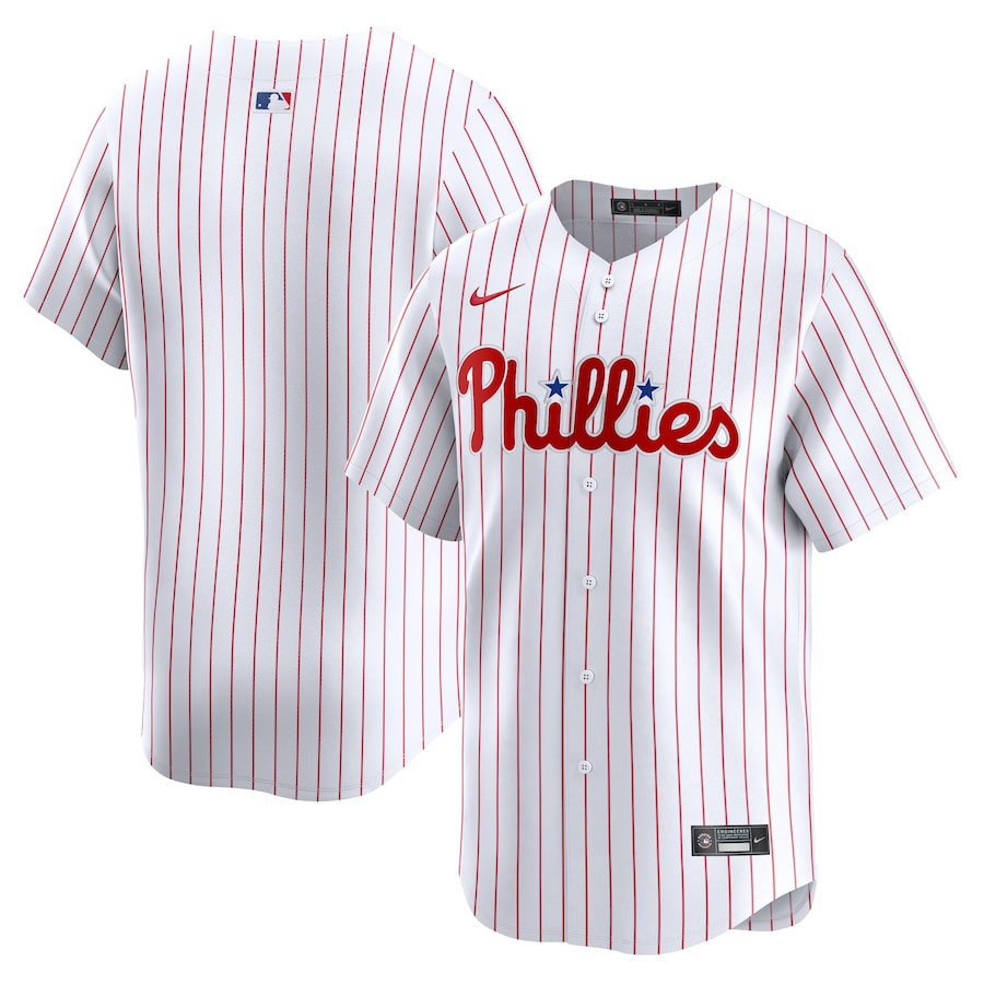 Philadelphia Phillies Home Limited YOUTH Jersey - White - JS809