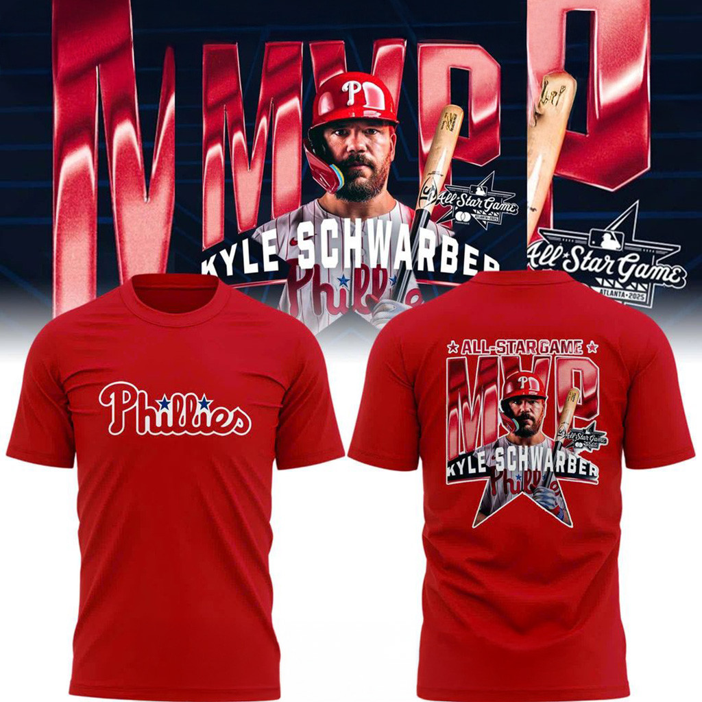 Philadelphia Phillies Kyle Schwarber Is The 2025 MLB AllStar Game MVP Blue Shirt Gifts For Dad