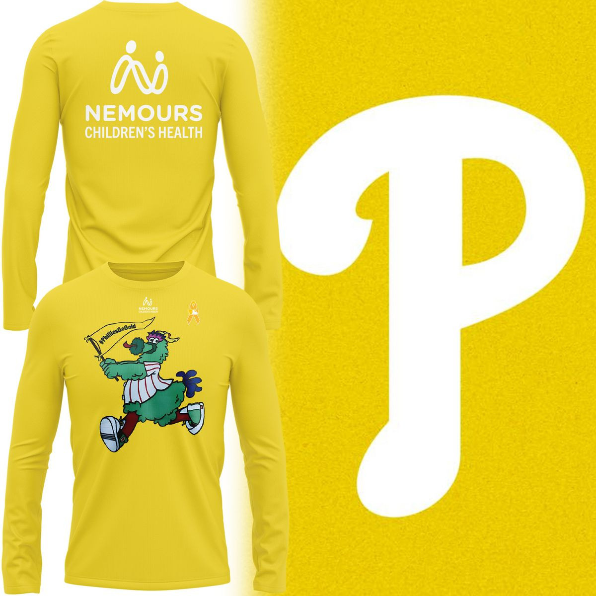 Philadelphia Phillies Long Sleeve Shirt Numerous Children's Health P Phillies Baseball Merch