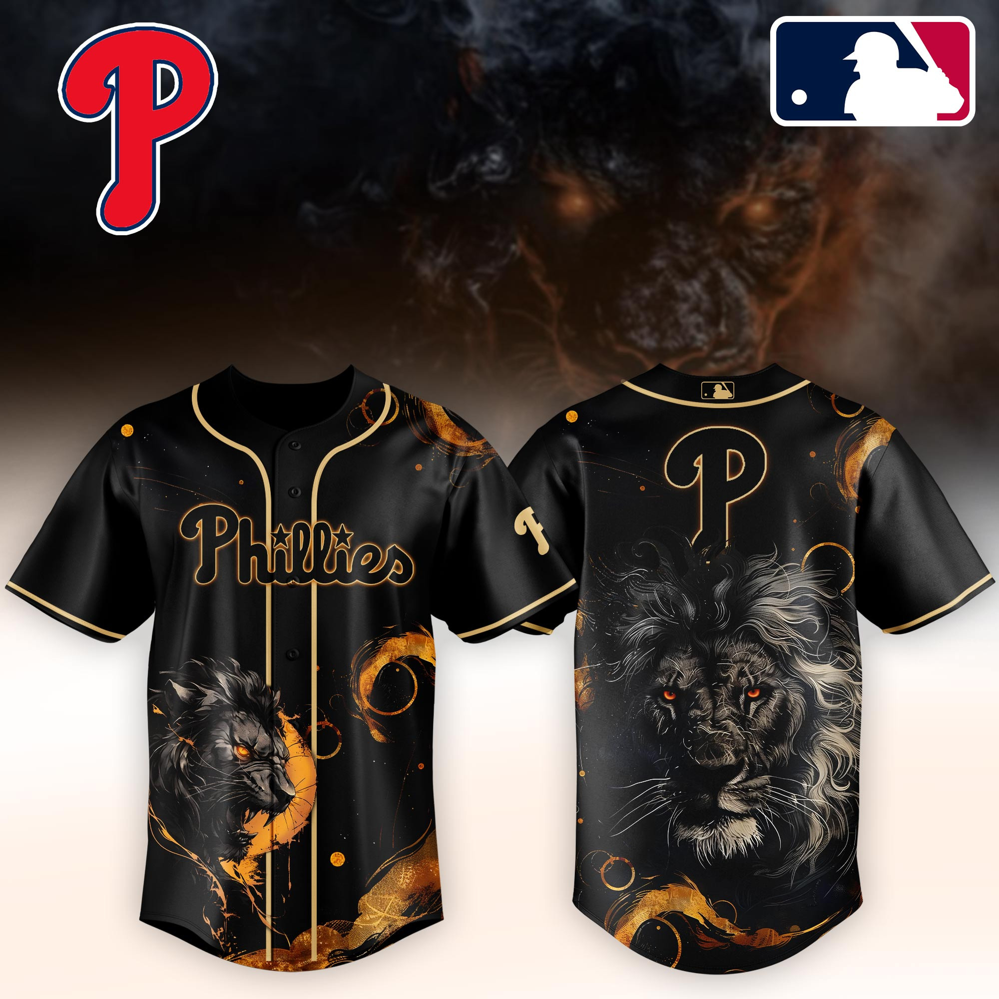 Philadelphia Phillies Mlb X Lion Baseball Jersey For Fans