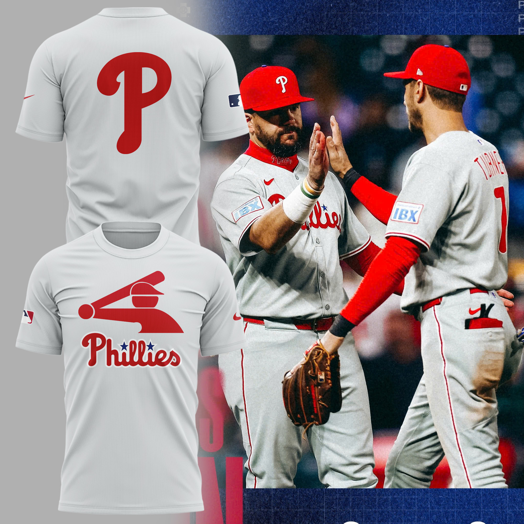 Philadelphia Phillies Shirt PP Baseball Stickman T-Shirt Baseball Team Gift Ideas