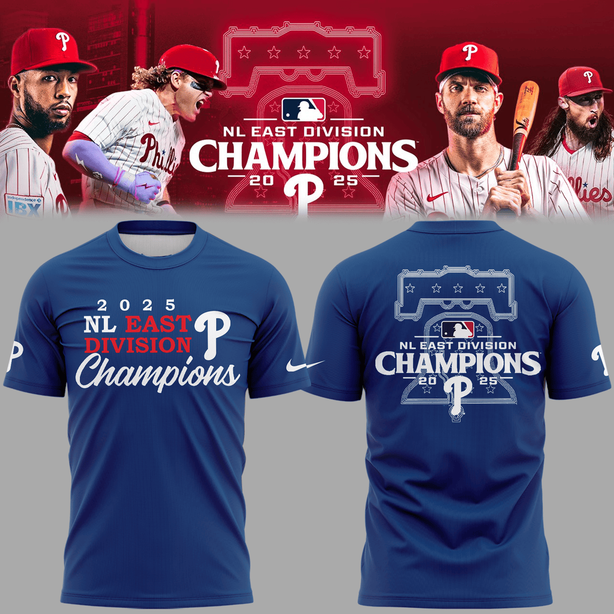 Philadelphia Phillies T-Shirt NL East Division P Phillies Baseball Sport Idea Merch For Fans