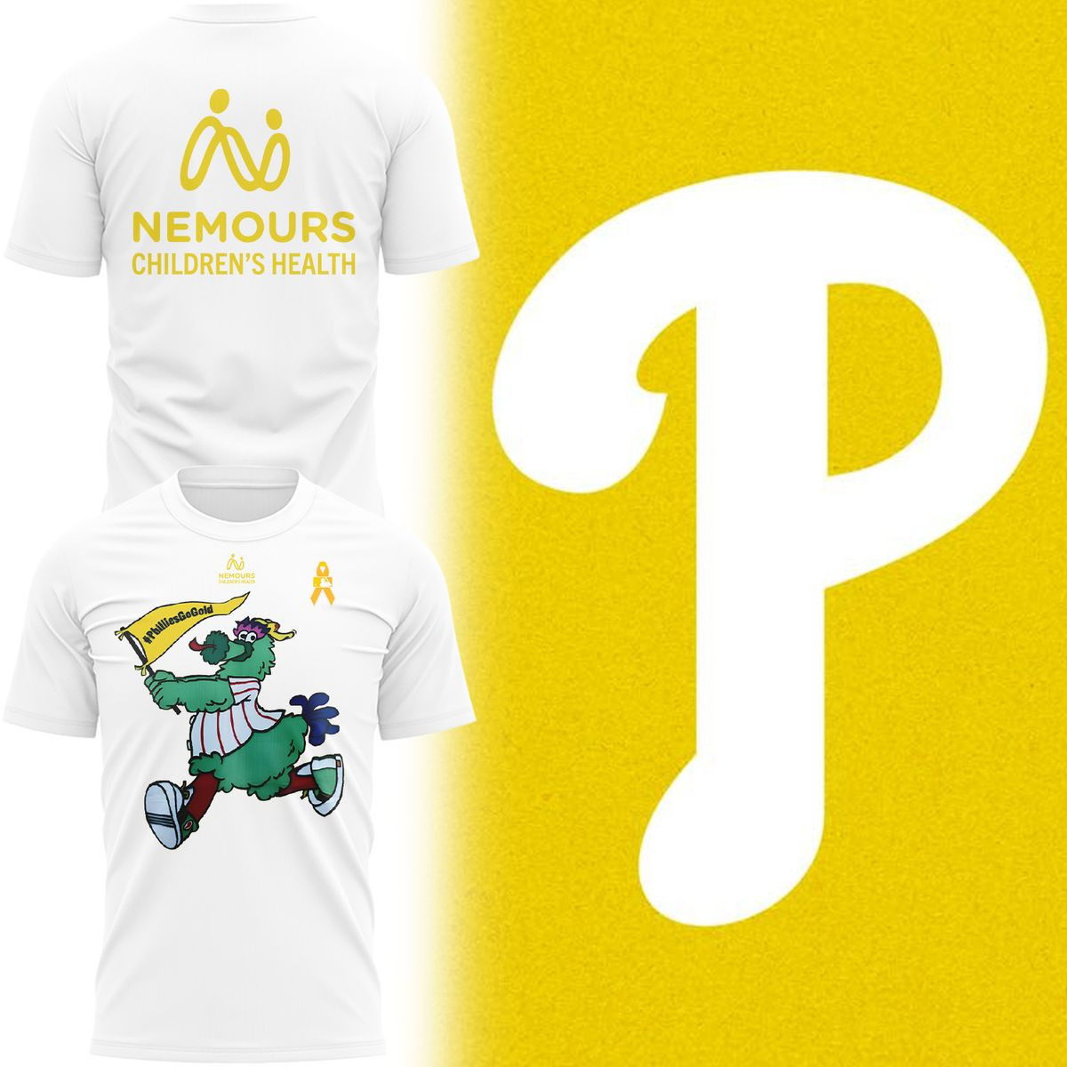 Philadelphia Phillies White T-shirt Numerous Children's Health P 2025 Phillies Baseball Merch