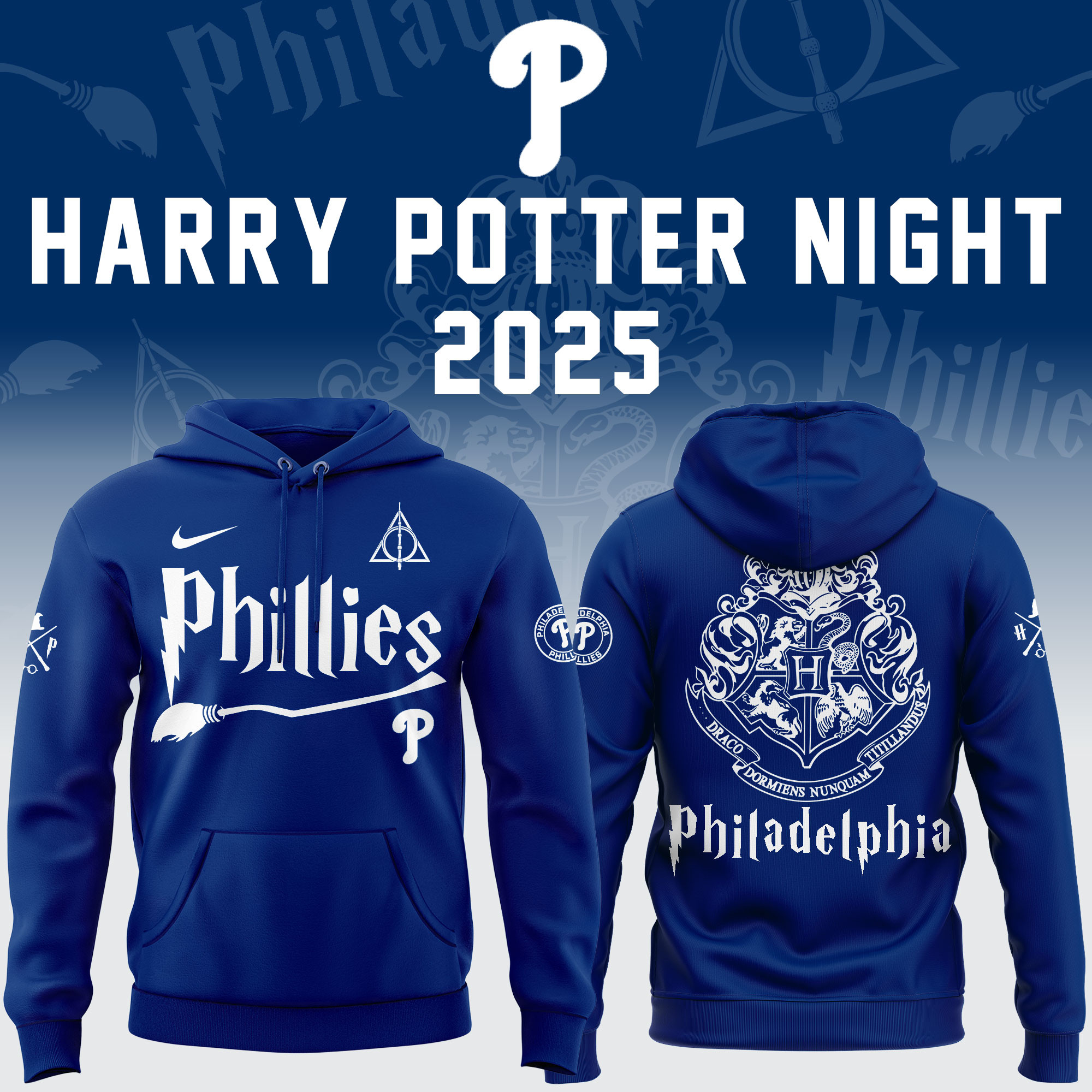 Philadelphia Phillies X Harry Potter Night 2025 Hoodie Best Merch For Harry Potter Lovers