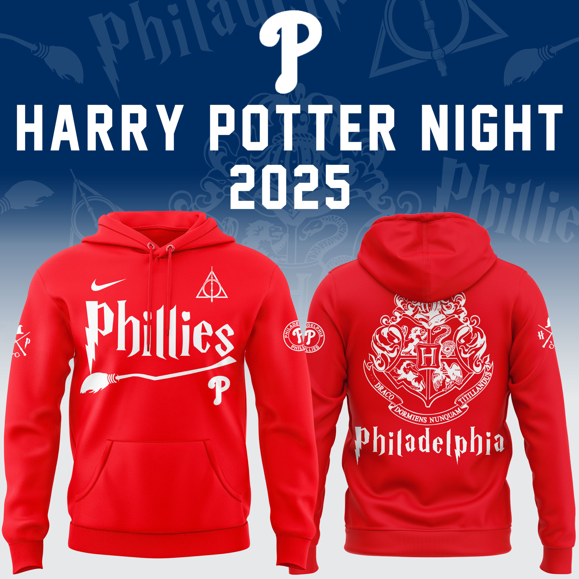 Philadelphia Phillies X Harry Potter Night 2025 Hoodie Magical Merch Fan Gift Ideas
