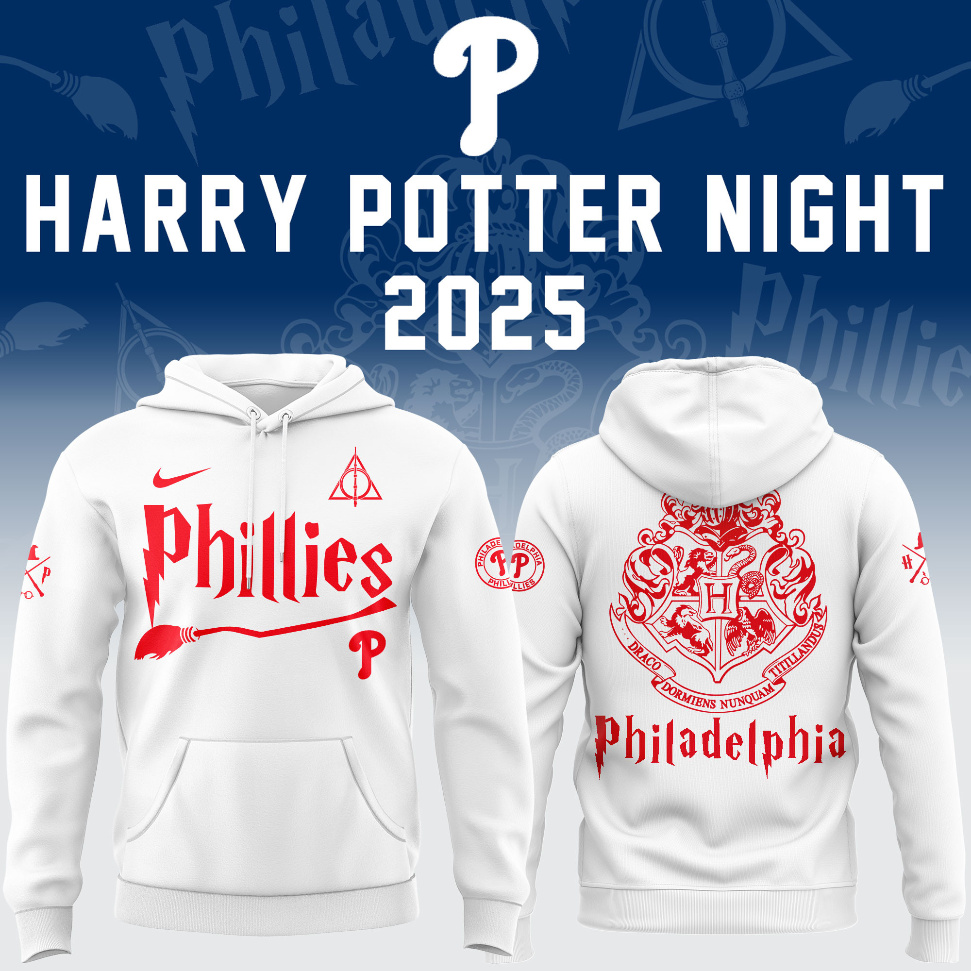 Philadelphia Phillies X Harry Potter Night 2025 Hoodie Phillies Baseball Merch Cool Sport Gift