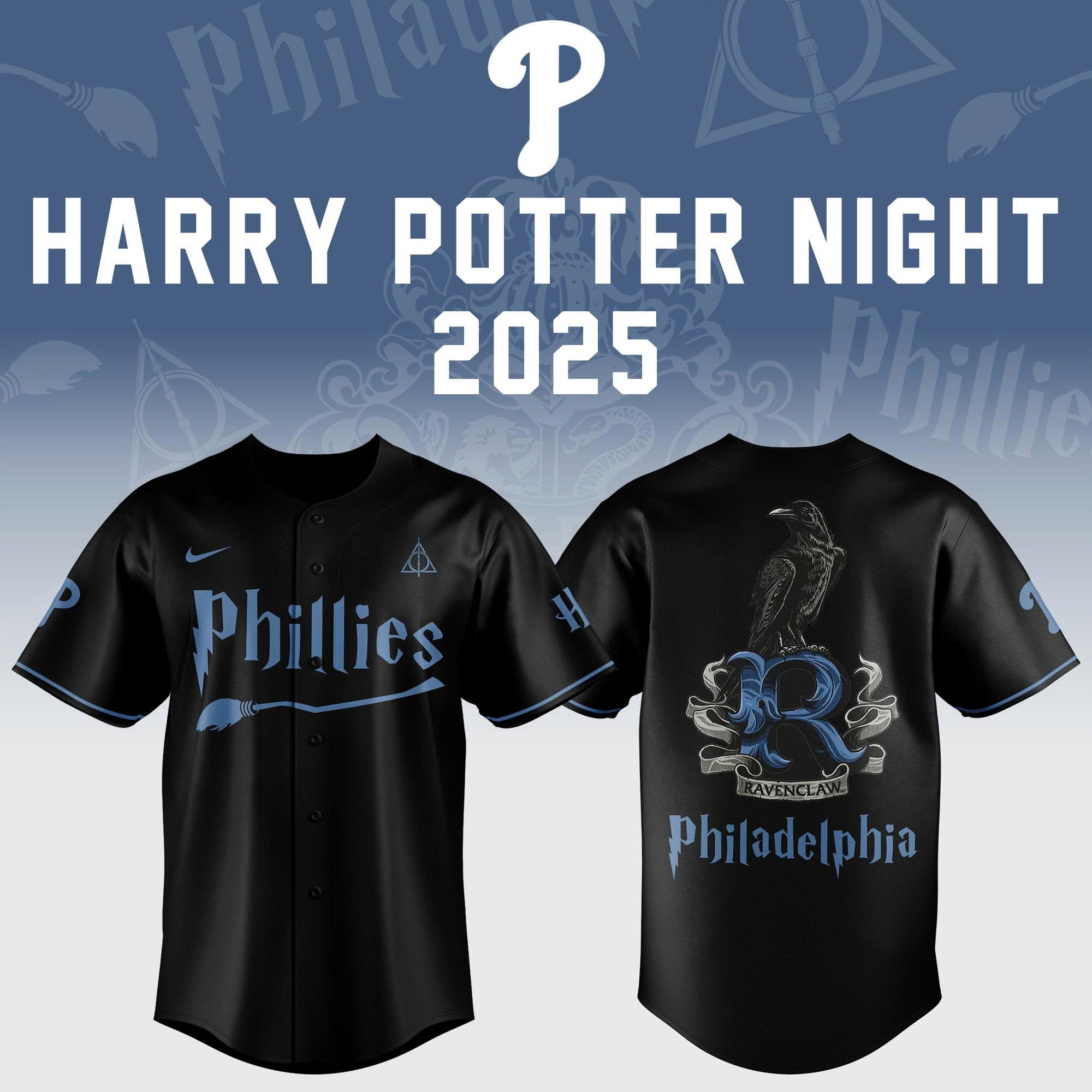 Philadelphia Phillies X Harry Potter Night 2025 Jersey Phillies Ravenclaw Enthusiasts Gifts