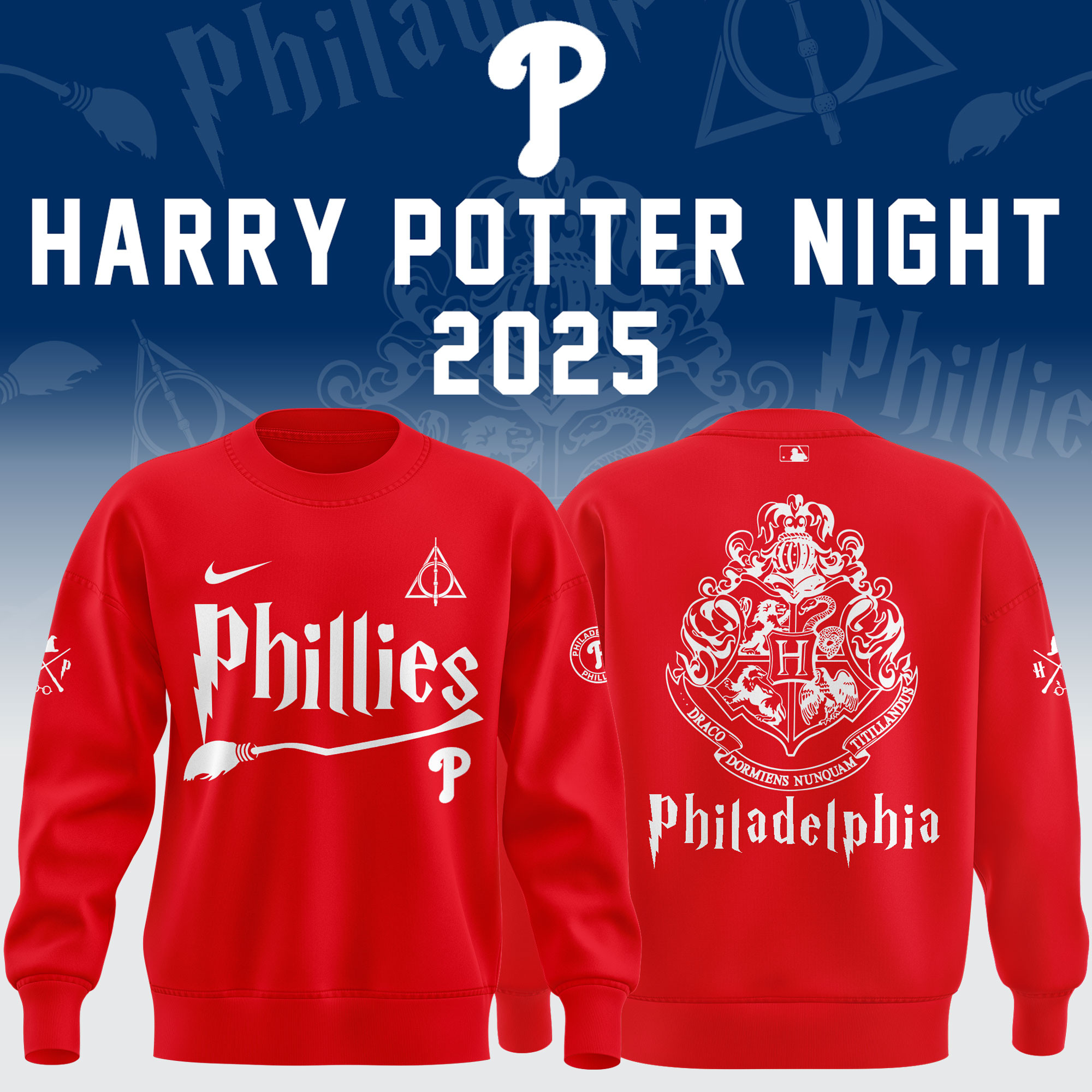 Philadelphia Phillies X Harry Potter Night 2025 Sweatshirt Night Sweet Merch For Harry Potter Fans