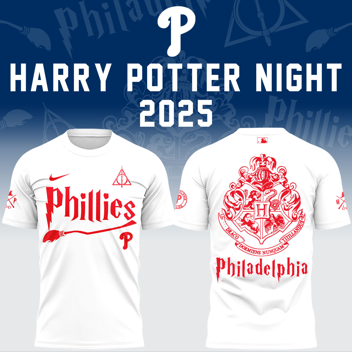Philadelphia Phillies X Harry Potter Night 2025 T-shirt Phillies Baseball Merch Cool Sport Gift