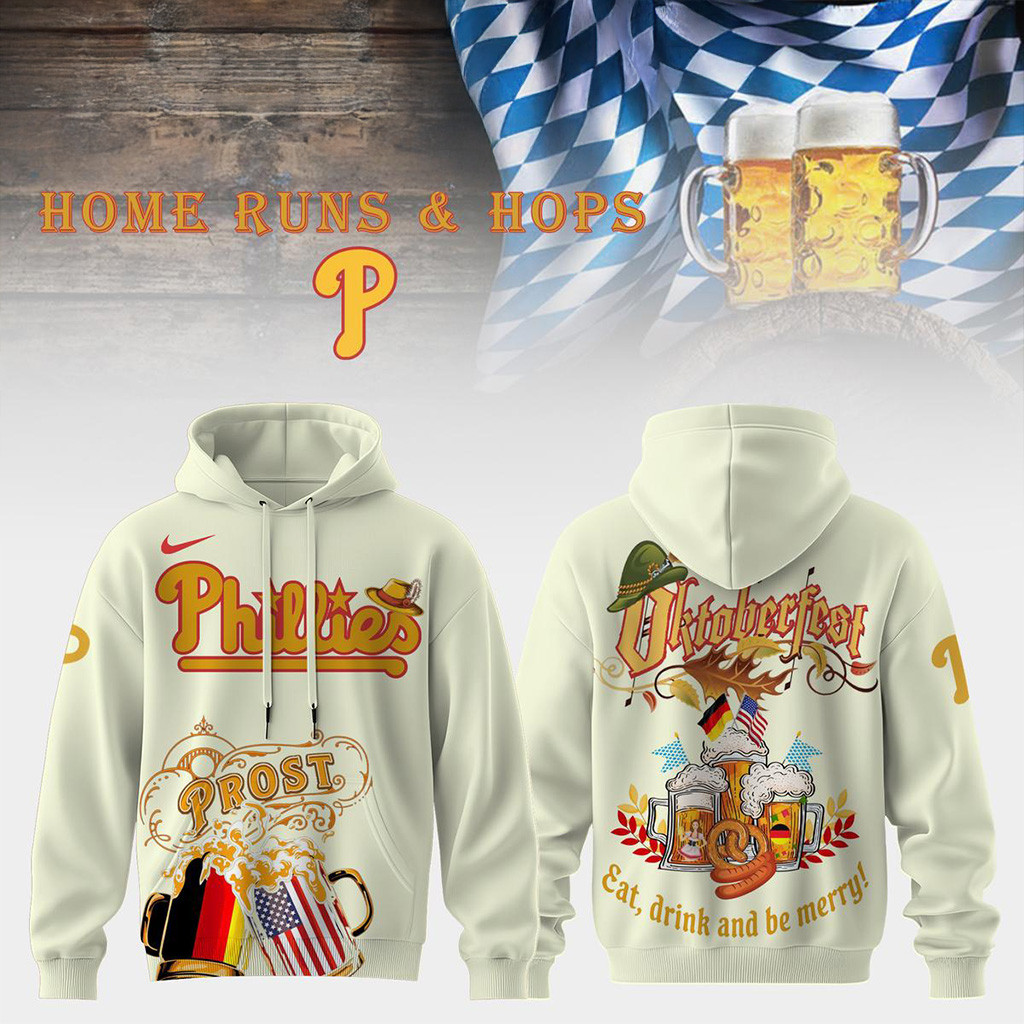 Philadelphia Phillies X Oktoberfest Home Runs Hops Hoodie Philadelphia Phillies Merch
