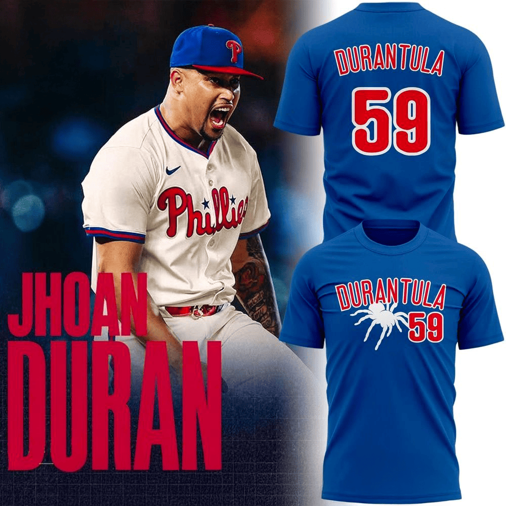Phillies Jhoan Duran Durantula T-Shirt Fan Merch Best Gifts For Boyfriend