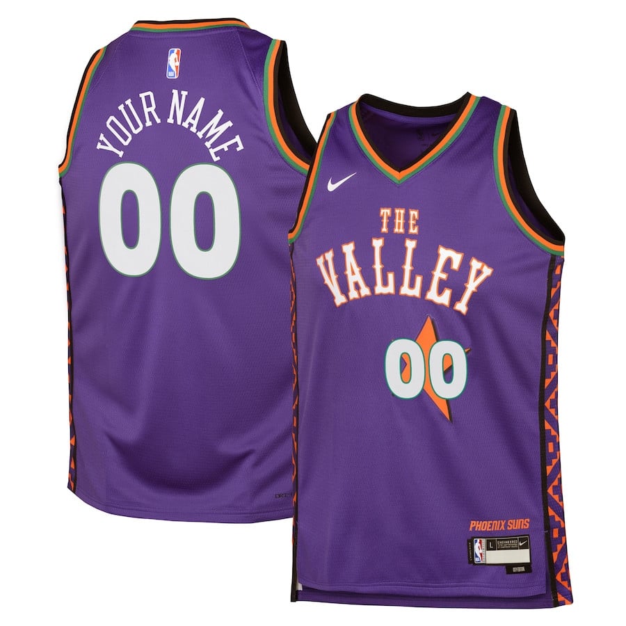Phoenix Suns 2024/25 Swingman Custom YOUTH Jersey - City Edition - Purple - JS817