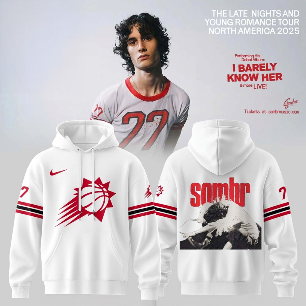 Phoenix Suns X Sombr The Late Nights Young Romance Tour Hoodie Suns Merch Gift For Fans