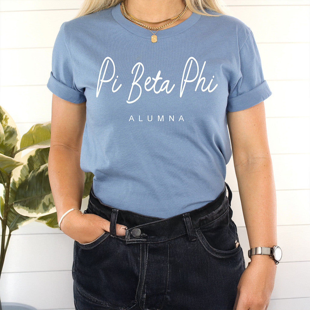 Pi Beta Phi Merch Alumna T-Shirt Best Gifts For Girlfriend