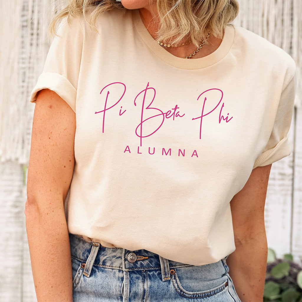 Pi Beta Phi Merch Pi Beta Phi Alumna T-Shirt Best Gifts For Her