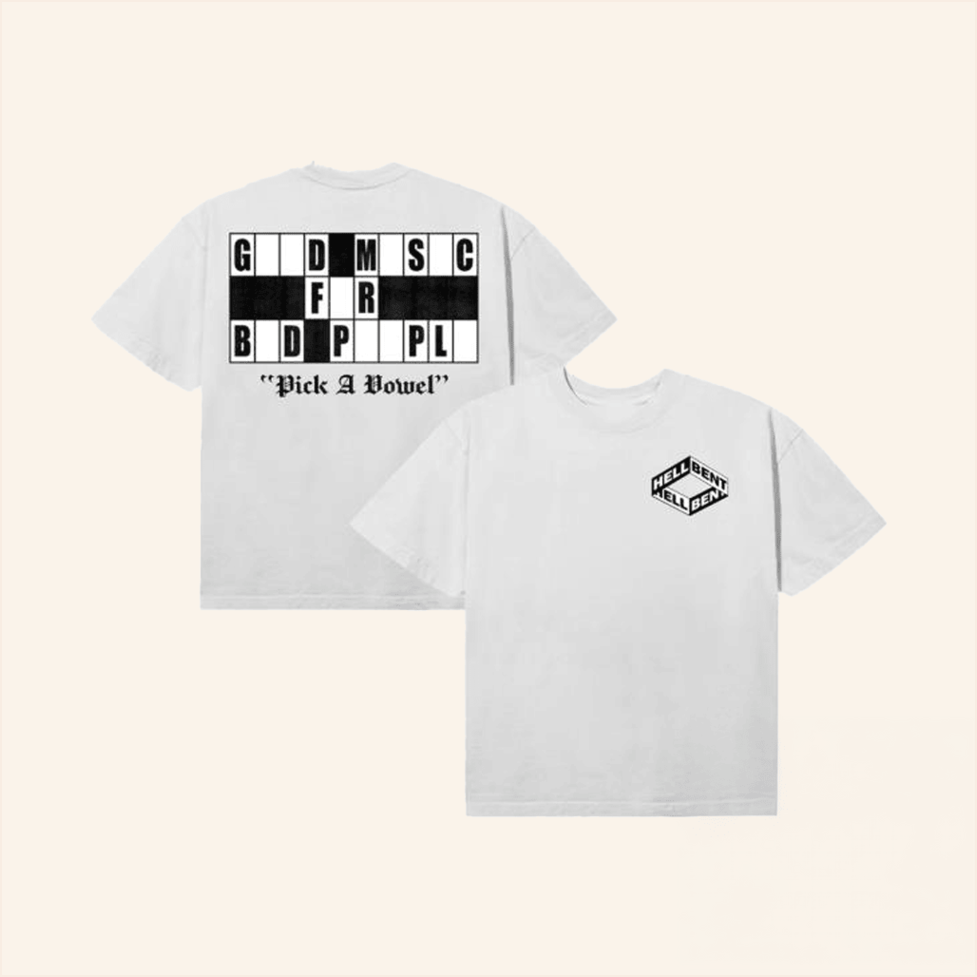 Pick A Vowel T-Shirt Hellbent Records Merch Birthday Gifts For Besties Christmas Presents