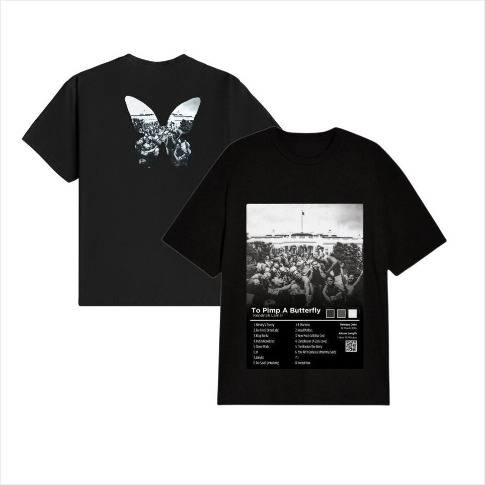 Pimp A Butterfly Album T-Shirt Kendrick And SZA Merch Father's Day Gifts For Music Fans