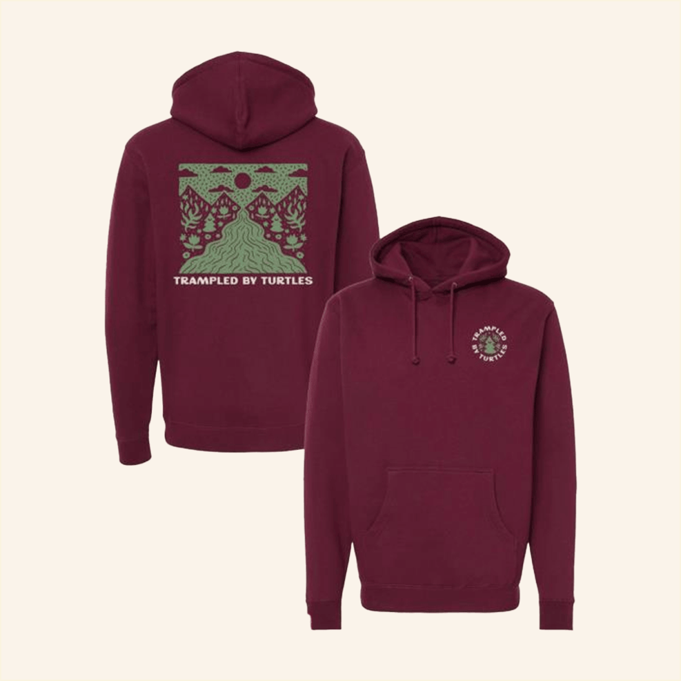 Pine Hoodie Trampled By Turtles Merch Gift Ideas For Boyfriend BFF Birthday Gifts Ideas