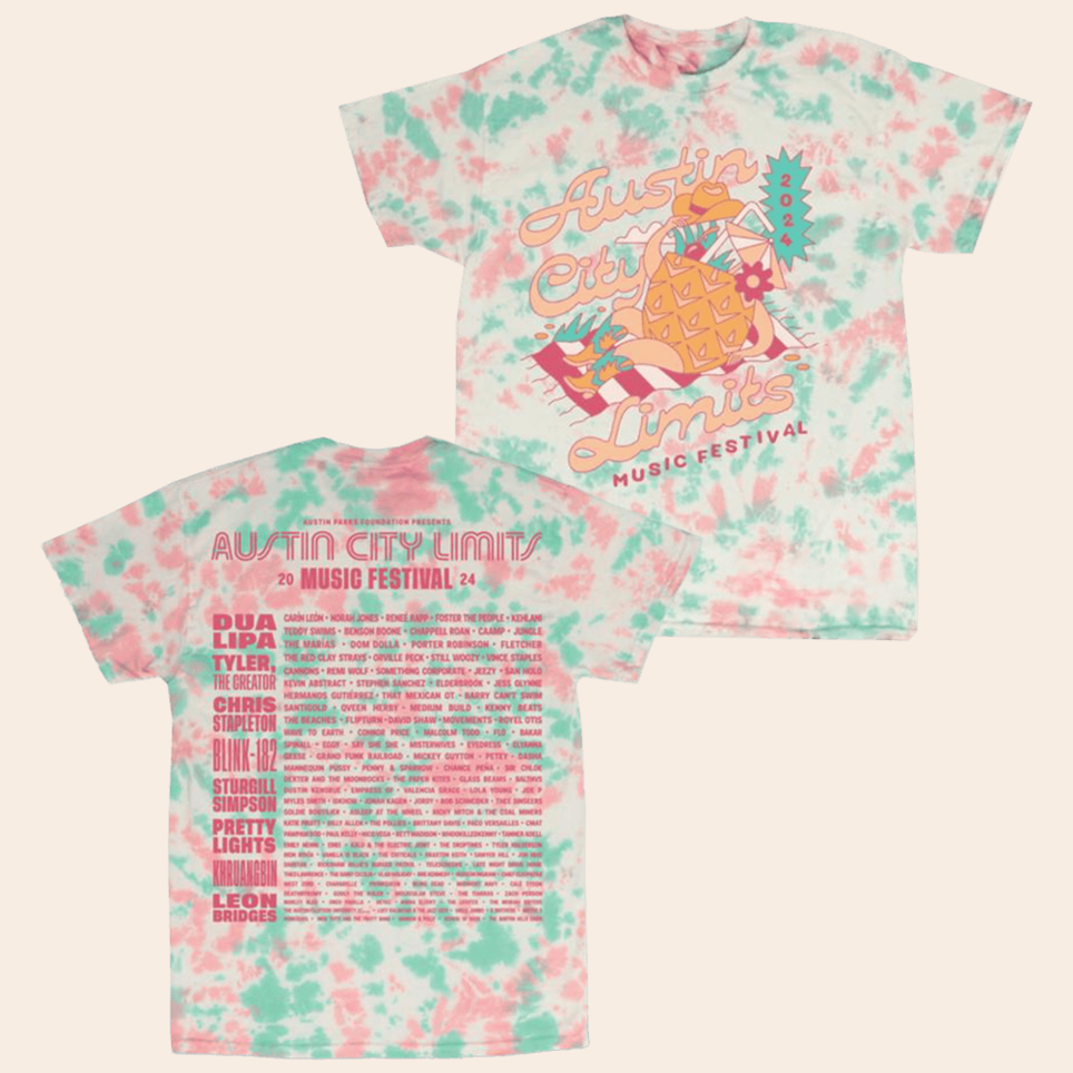 Pineapple Tie Dye T-Shirt Aclfestival Merch Meaningful Father's Day Gifts Birthday Gift Ideas